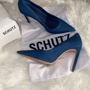 Schultz denim pumps size 9